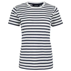 Women's Bayletta Short Sleeve T-Shirt | White Navy Stripe