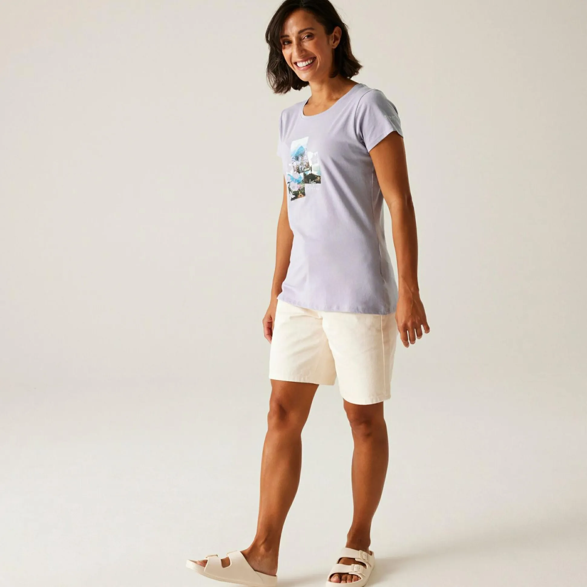 Women's Breezed V T-Shirt | Wisteria