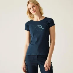 Women's Breezed V T-Shirt | Navy