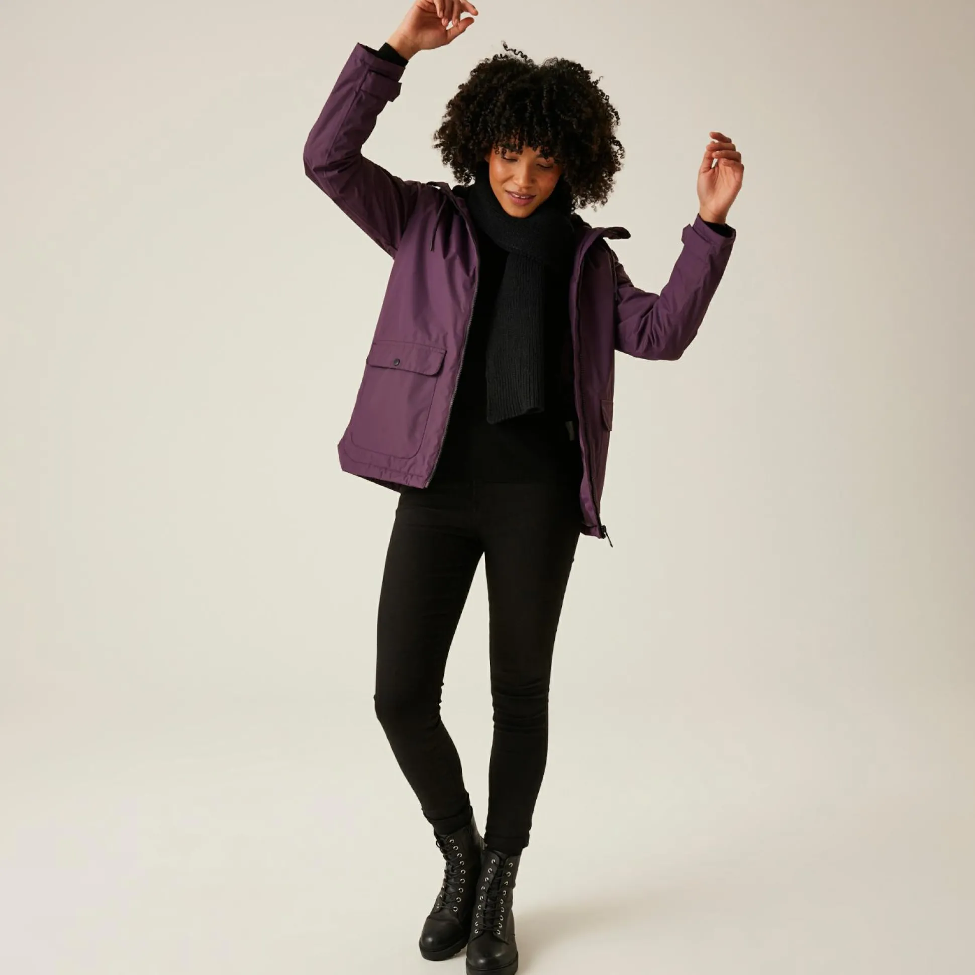 Women's Broadia Waterproof Jacket | Deep Plum