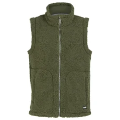 Women's Calmry Borg Fleece Gilet | Dark Khaki