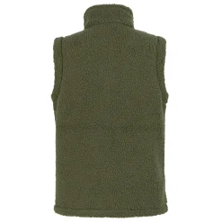 Women's Calmry Borg Fleece Gilet | Dark Khaki
