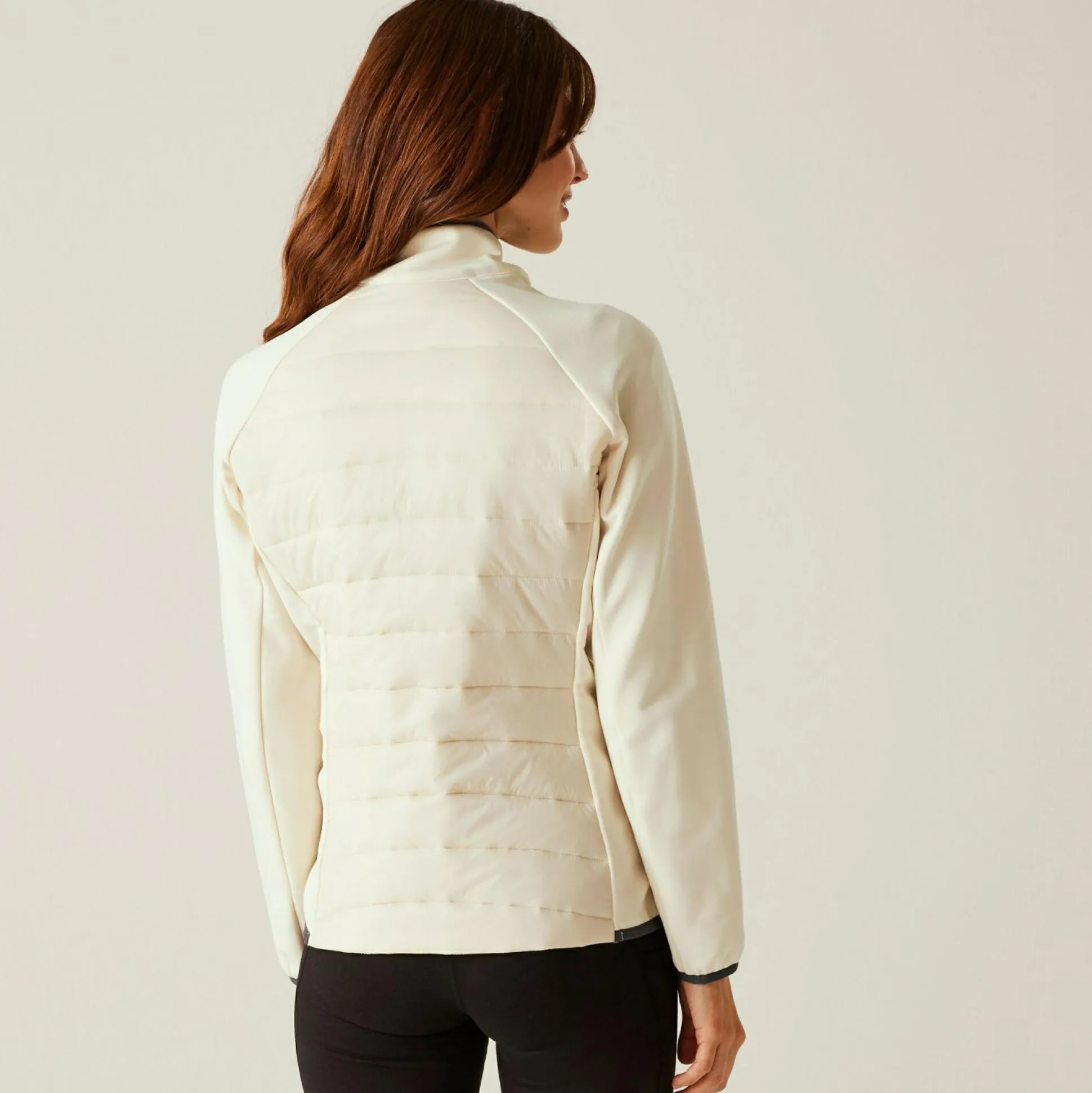 Women's Clumber V Hybrid Jacket | Light Vanilla Seal Grey