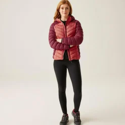 Women's Dalent Quilted Hooded Jacket | Rumba Red Mineral Red