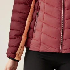 Women's Dalent Quilted Hooded Jacket | Rumba Red Mineral Red