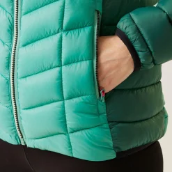 Women's Dalent Quilted Hooded Jacket | Rain Forest Dusty Green