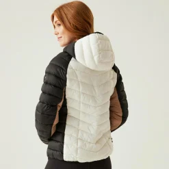 Women's Dalent Quilted Hooded Jacket | Black Blanc De Blanc