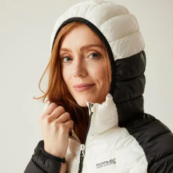 Women's Dalent Quilted Hooded Jacket | Black Blanc De Blanc