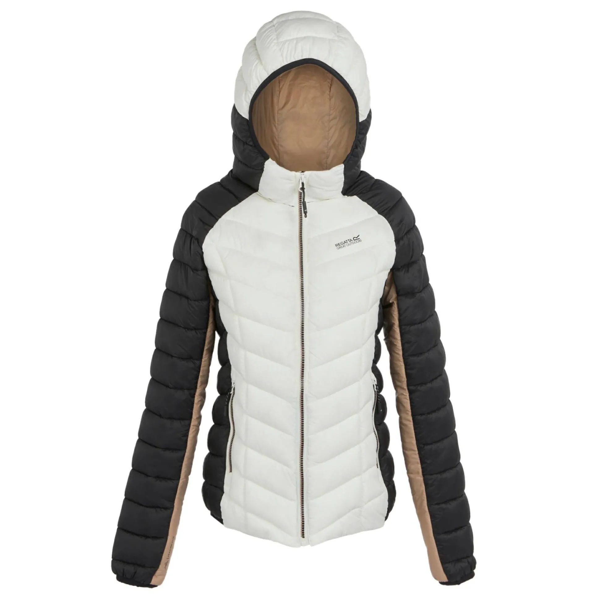 Women's Dalent Quilted Hooded Jacket | Black Blanc De Blanc