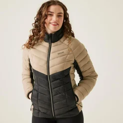 Women's Dalent Quilted Jacket | Warm Taupe Black