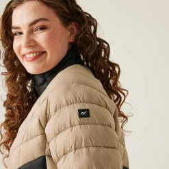 Women's Dalent Quilted Jacket | Warm Taupe Black