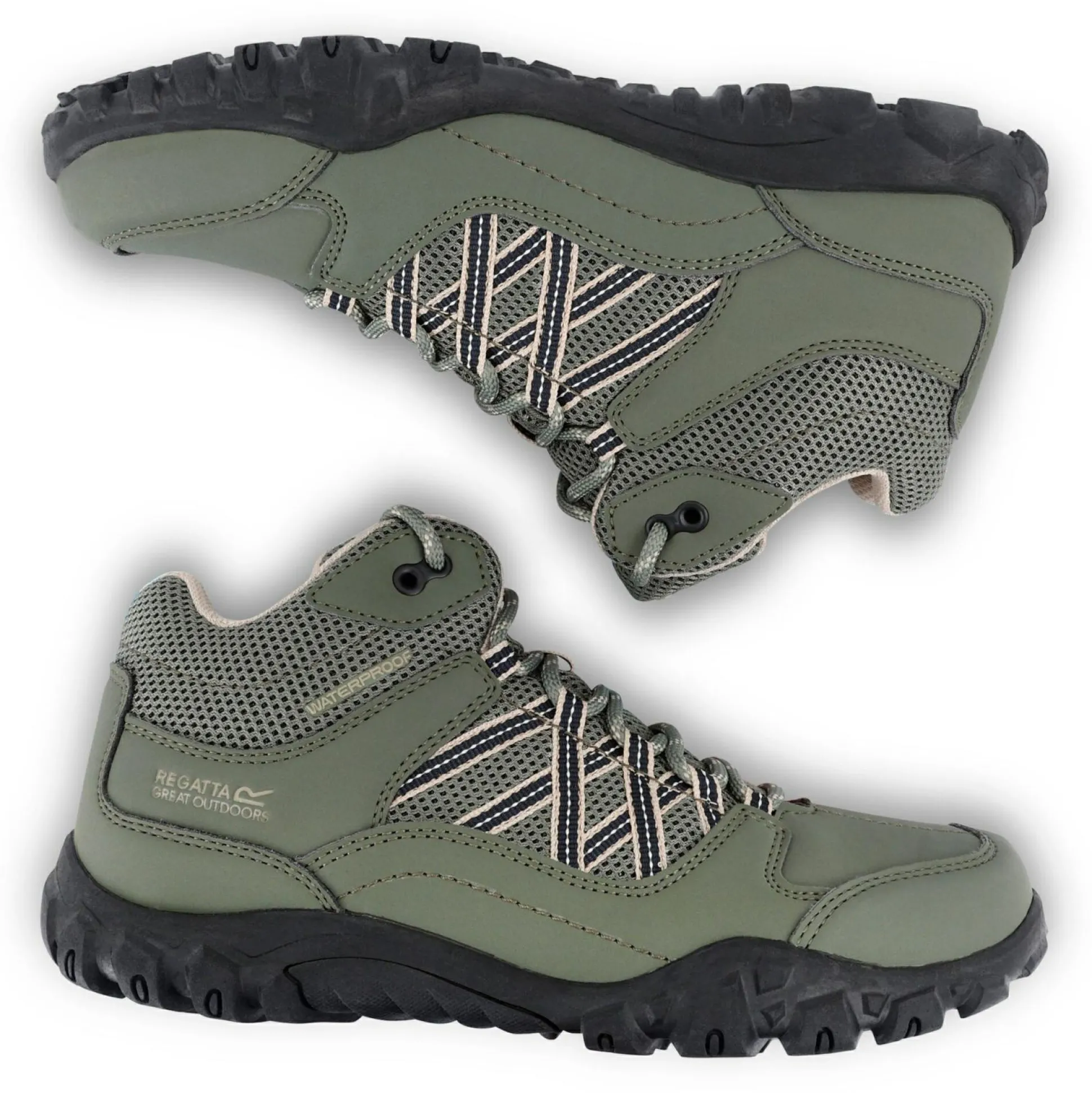 Women's Edgepoint Waterproof Mid Walking Boots | Four Leaf Clover White Pepper