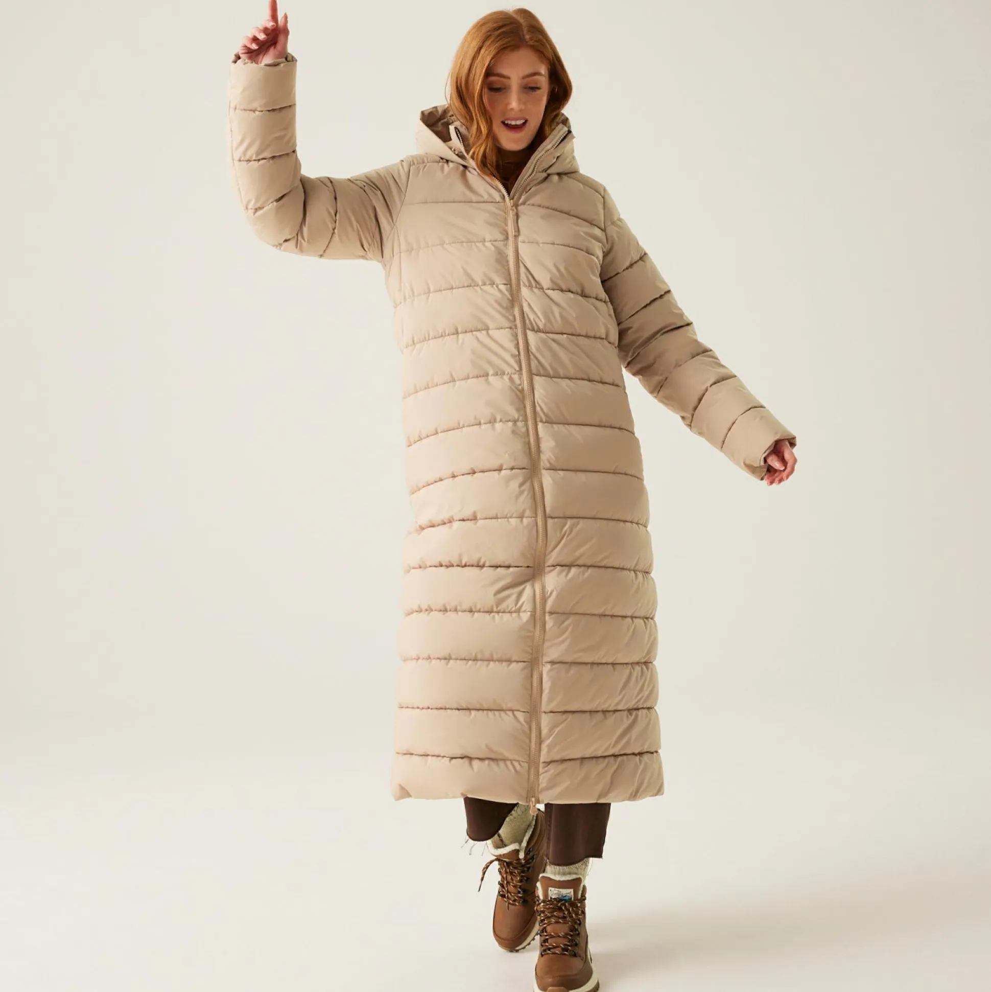 Women's Elender Baffled Jacket | Warm Taupe