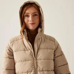Women's Elender Baffled Jacket | Warm Taupe
