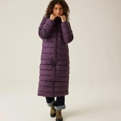 Women's Elender Baffled Jacket | Deep Plum