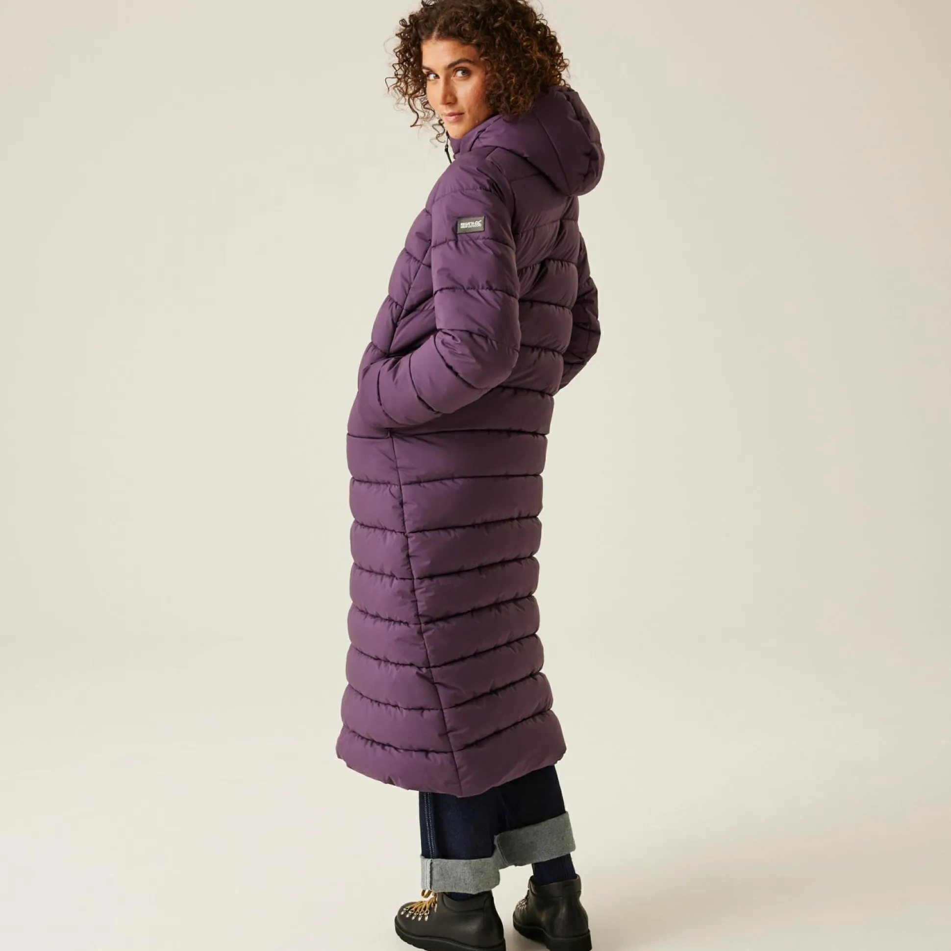 Women's Elender Baffled Jacket | Deep Plum