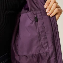 Women's Elender Baffled Jacket | Deep Plum