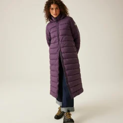 Women's Elender Baffled Jacket | Deep Plum