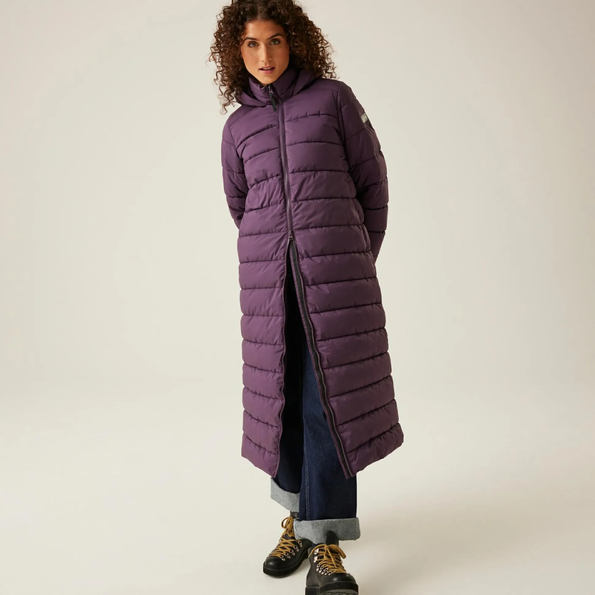 Women's Elender Baffled Jacket | Deep Plum