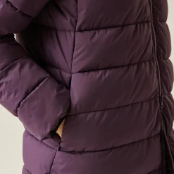Women's Elender Baffled Jacket | Deep Plum