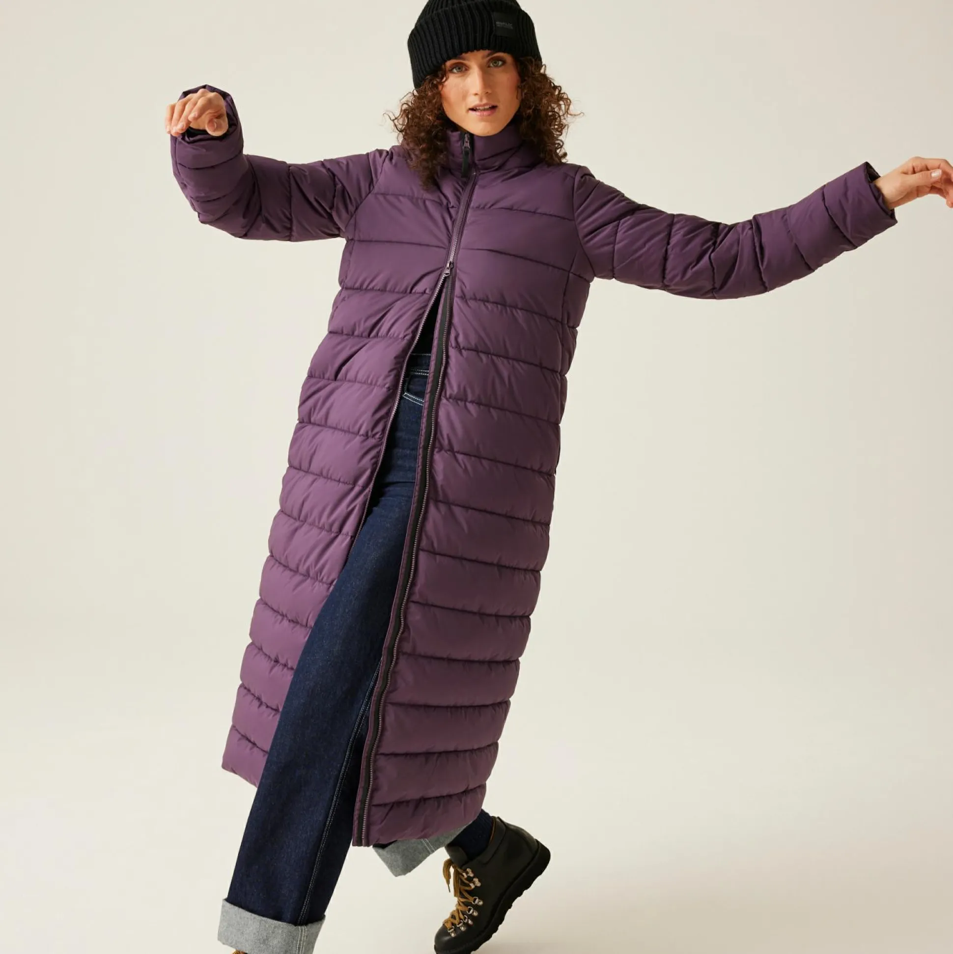 Women's Elender Baffled Jacket | Deep Plum