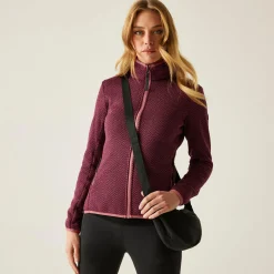 Women's Elzie Full Zip Fleece | Dark Pimento