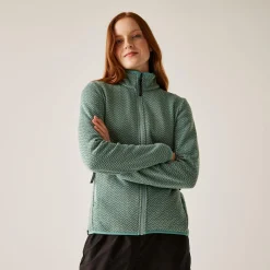 Women's Elzie Full Zip Fleece | Green Haze