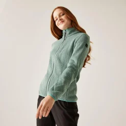 Women's Elzie Full Zip Fleece | Green Haze