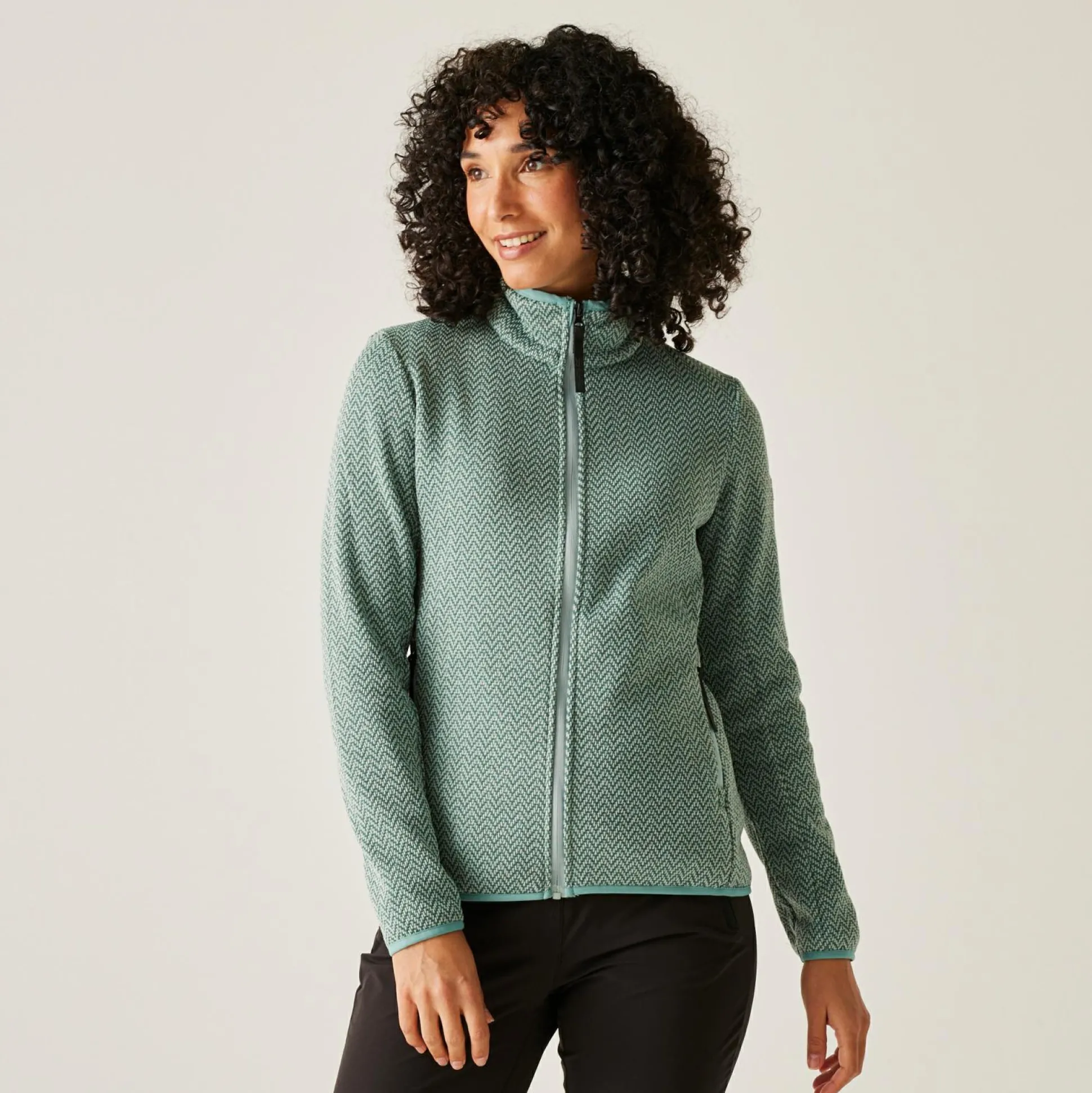 Women's Elzie Full Zip Fleece | Green Haze