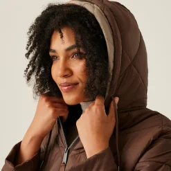 Women's Emila Quilted Jacket | Dark BrownWarm Taupe