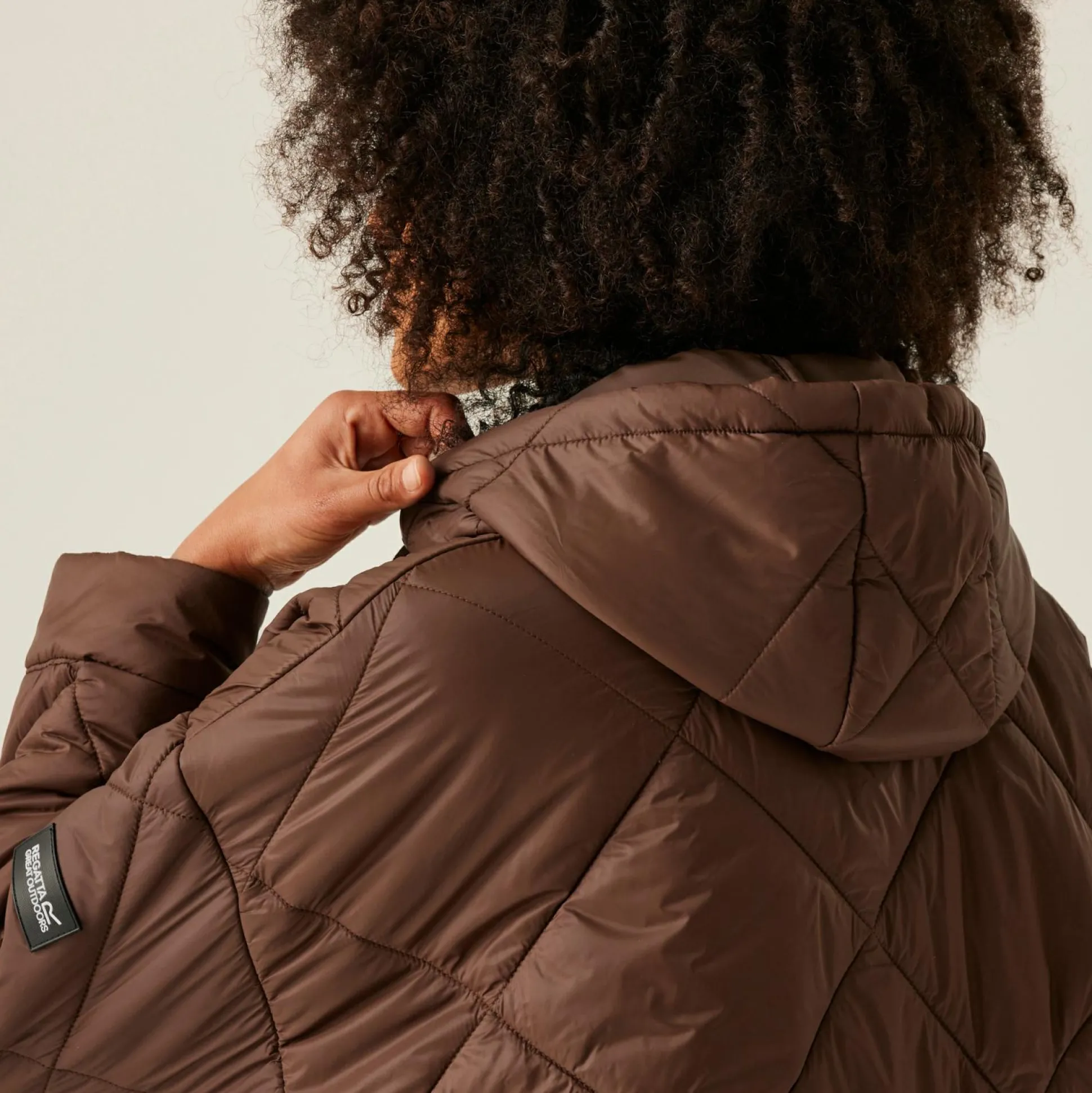 Women's Emila Quilted Jacket | Dark BrownWarm Taupe