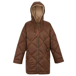 Women's Emila Quilted Jacket | Dark BrownWarm Taupe