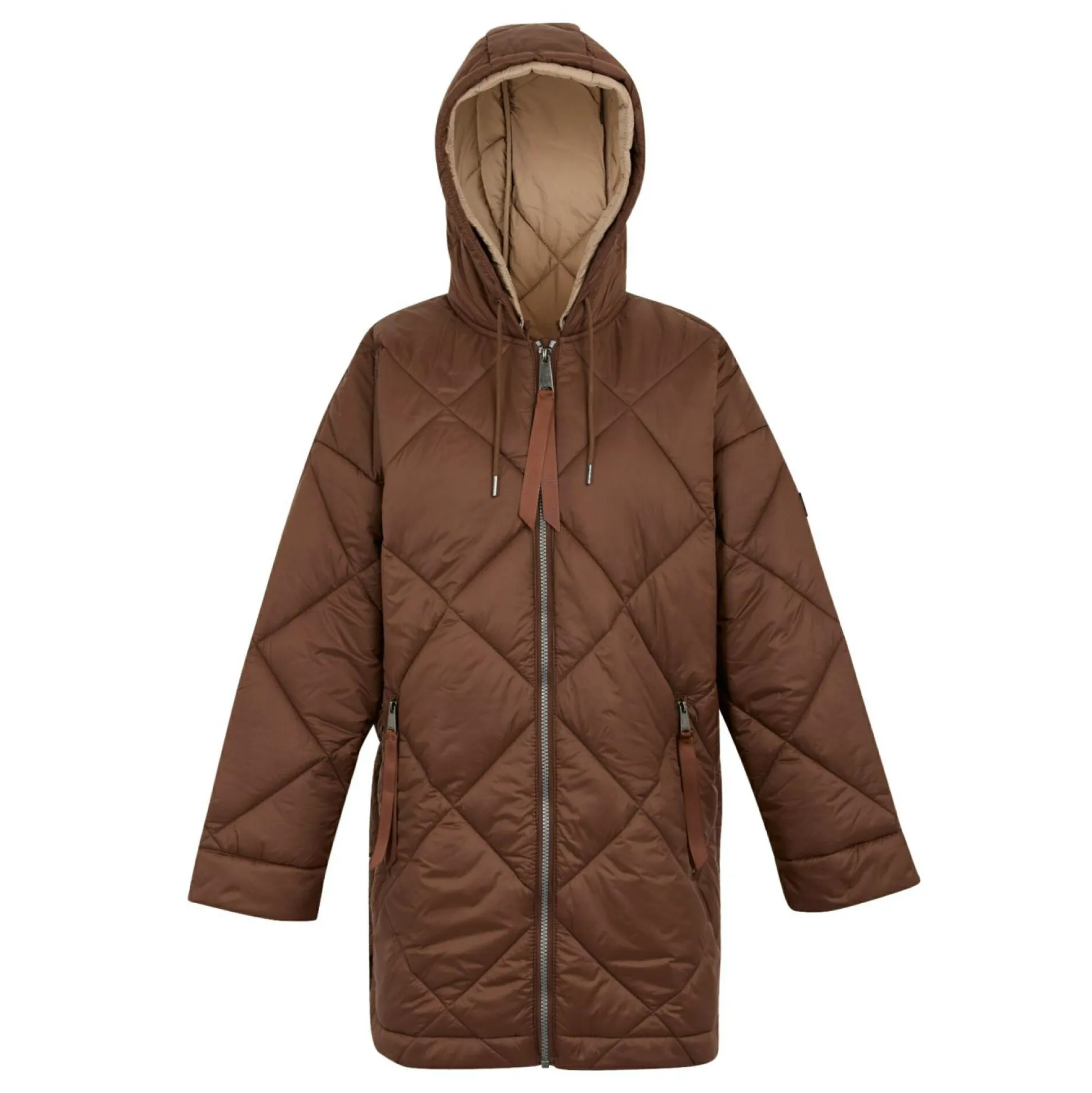 Women's Emila Quilted Jacket | Dark BrownWarm Taupe