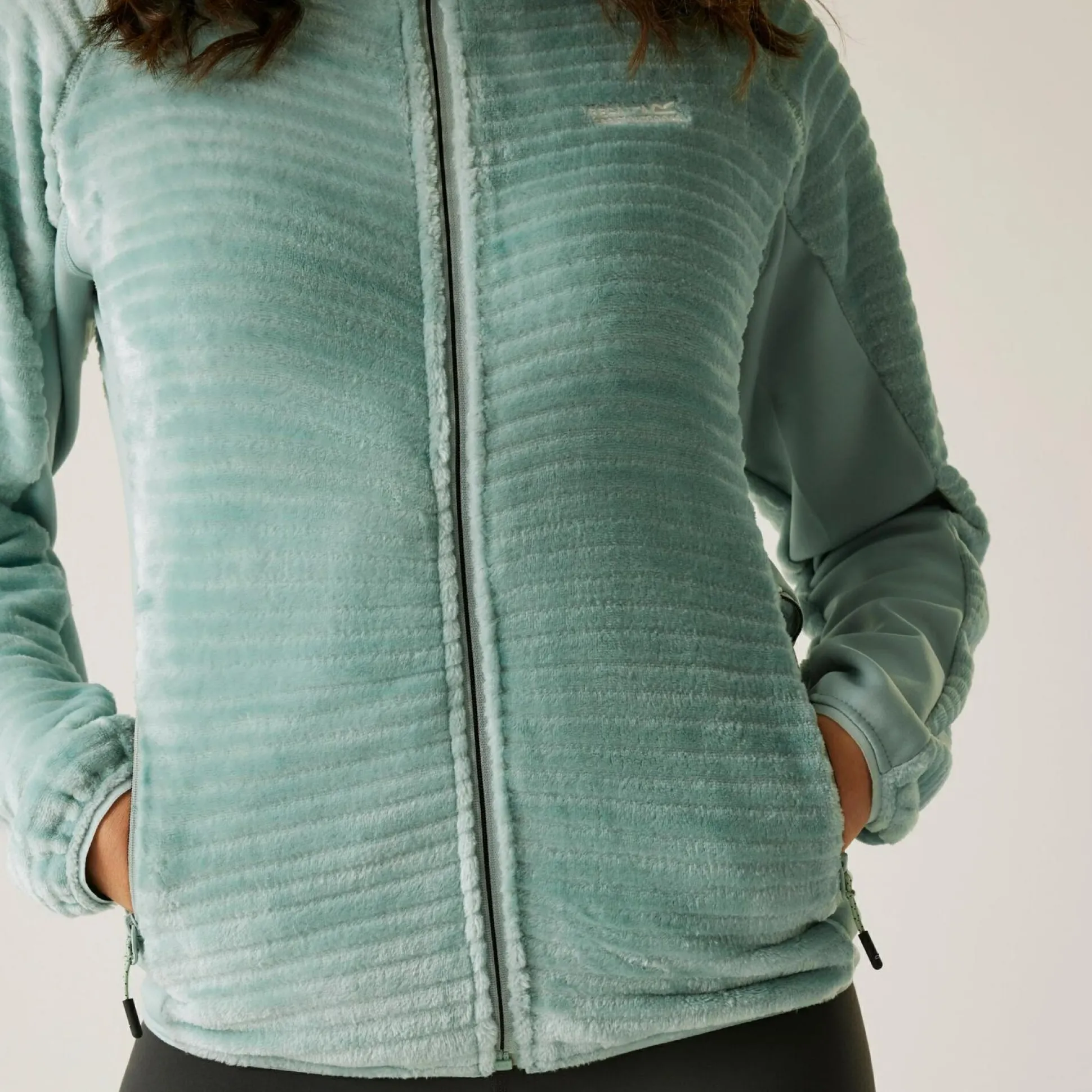 Women's Endra Hooded Fleece | Green Haze