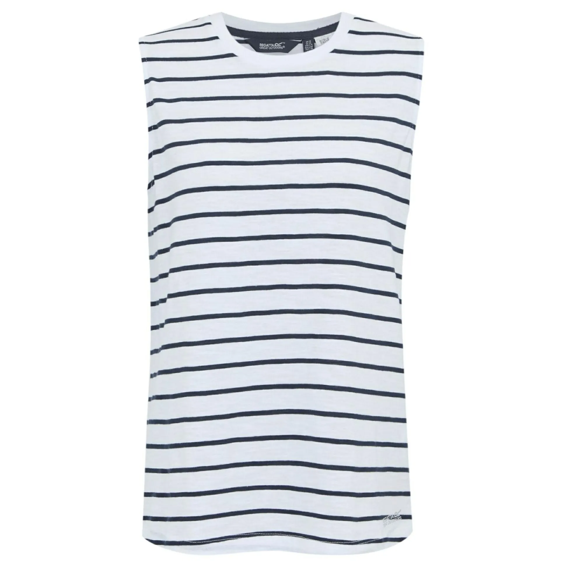 Women's Fariene Sleeveless Top | White Navy Stripe