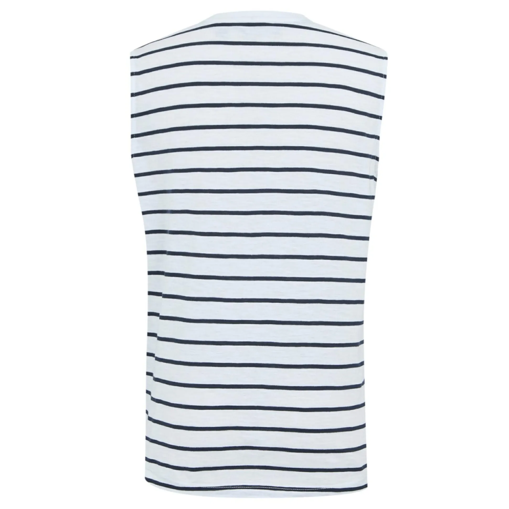 Women's Fariene Sleeveless Top | White Navy Stripe