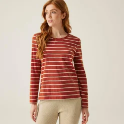Women's Federica II Long Sleeved T-Shirt | Red Ochre Light Vanilla