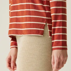 Women's Federica II Long Sleeved T-Shirt | Red Ochre Light Vanilla