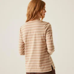 Women's Federica II Long Sleeved T-Shirt | Warm Taupe Light Vanilla