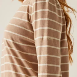 Women's Federica II Long Sleeved T-Shirt | Warm Taupe Light Vanilla