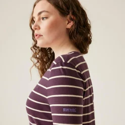 Women's Federica II Long Sleeved T-Shirt | Deep Plum Light Vanilla