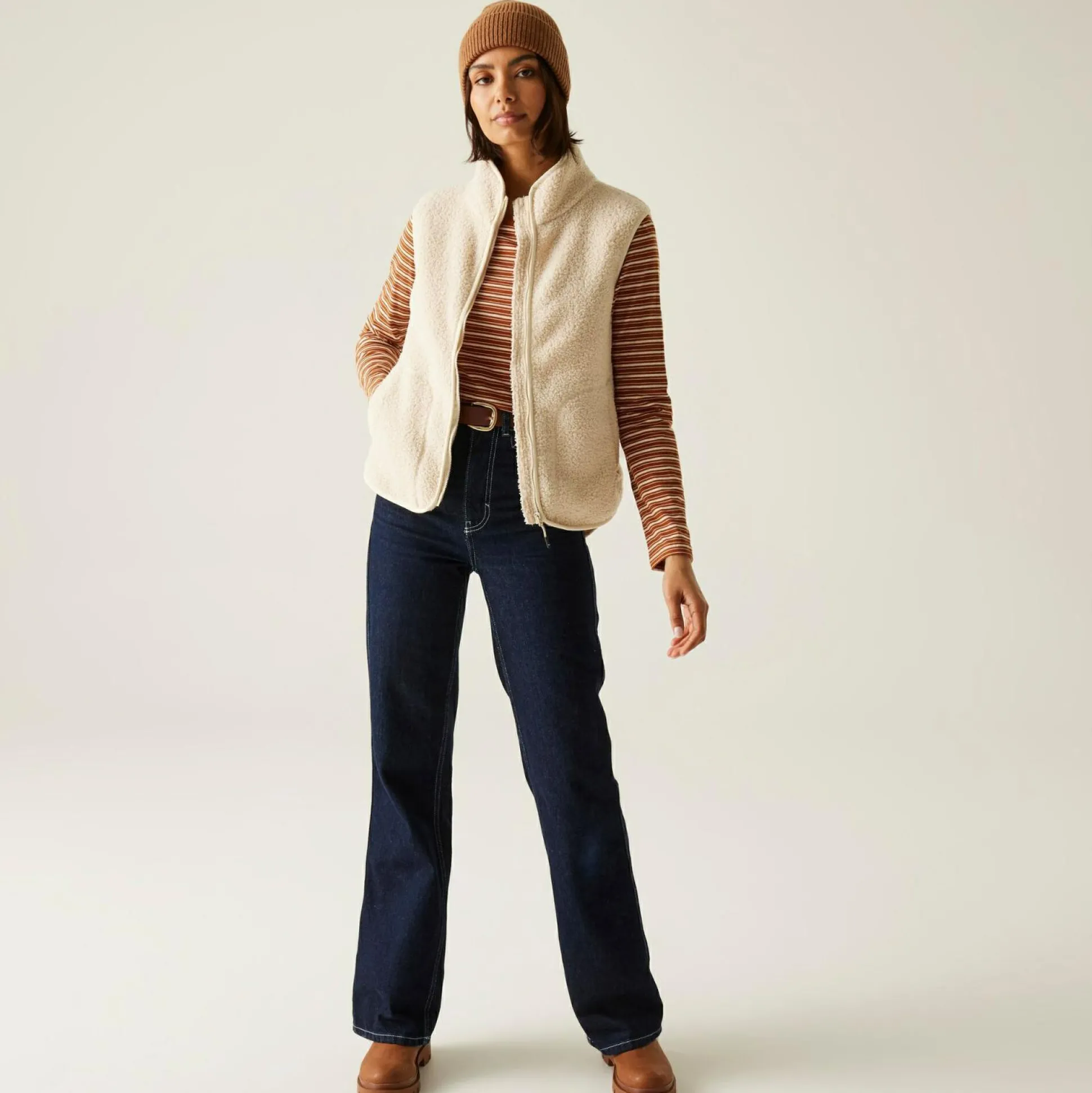 Women's Federica T-Shirt | Vanilla Brown