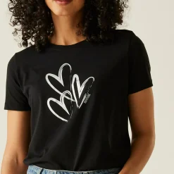Women's Filandra VX T-Shirt | Black Foil Heart