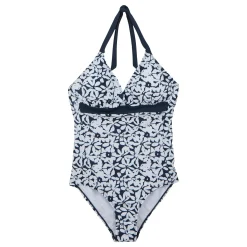 Women's Flavia II Swimsuit | Navy White Large Floral