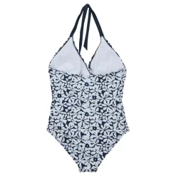 Women's Flavia II Swimsuit | Navy White Large Floral