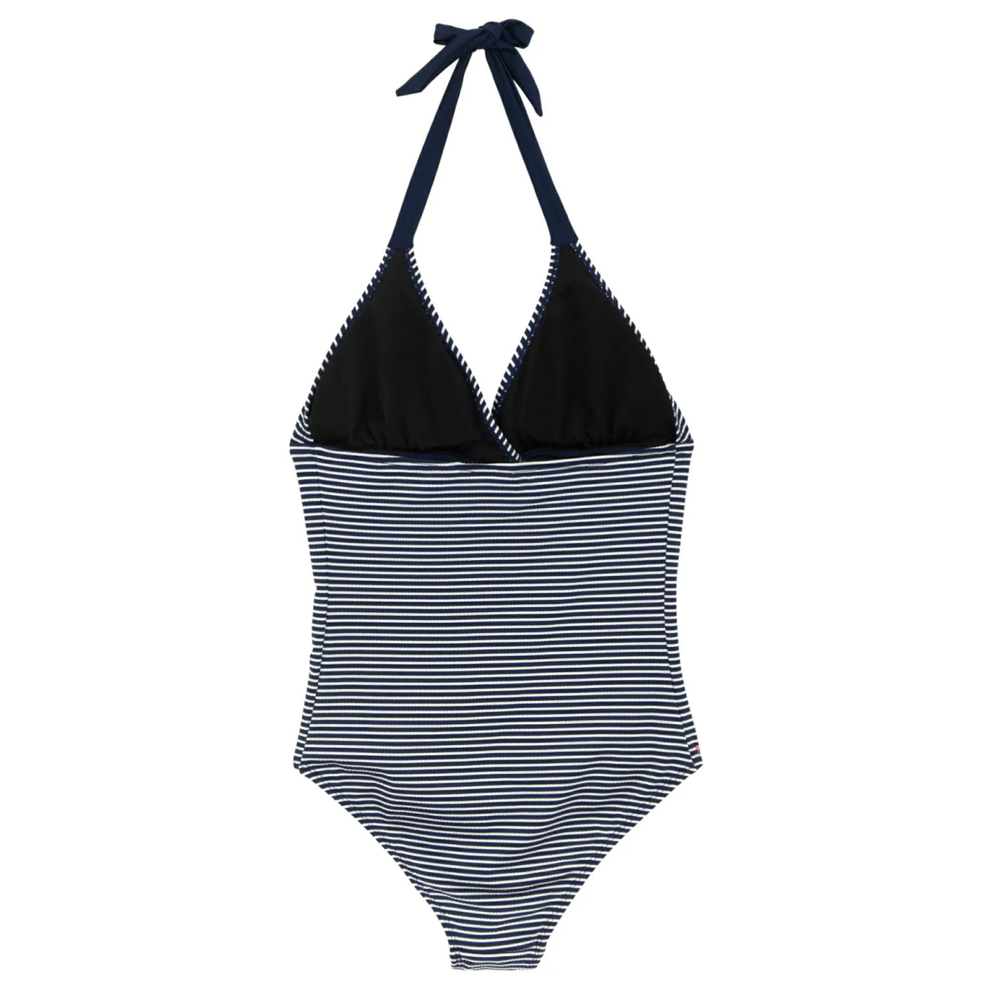Women's Flavia II Swimsuit | Navy White Seeksucker Stripe