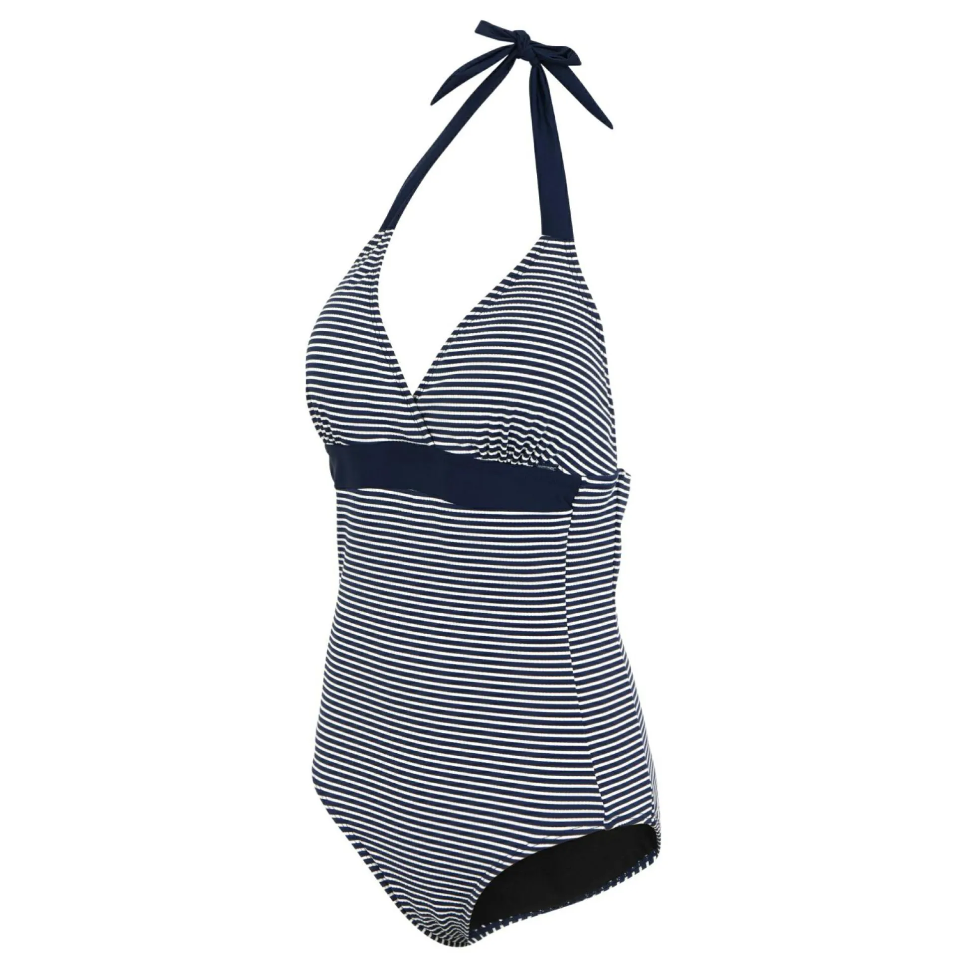 Women's Flavia II Swimsuit | Navy White Seeksucker Stripe