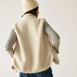 Women's Frankie Borg Bodywarmer | Light Vanilla