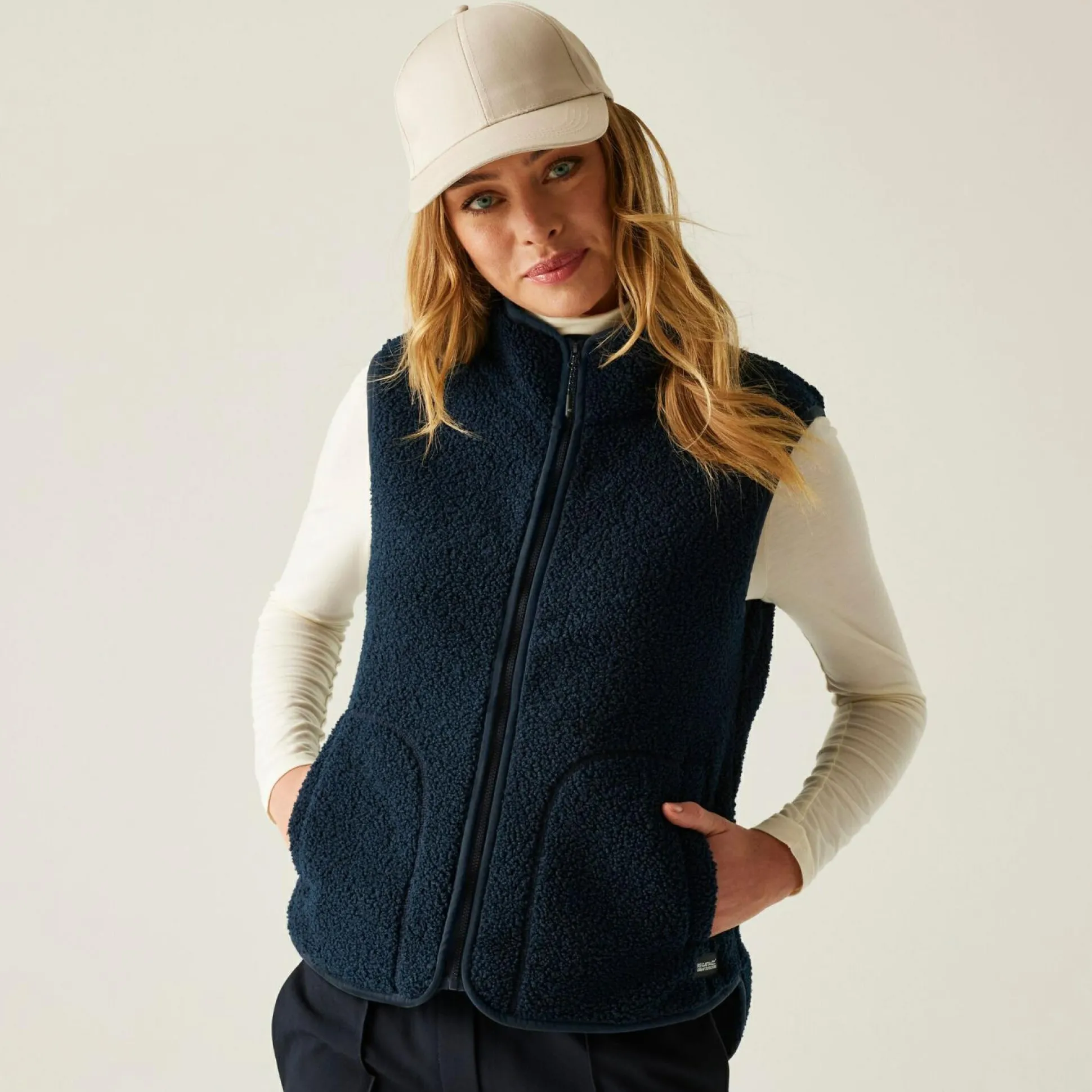 Women's Frankie Borg Bodywarmer | Navy Blue