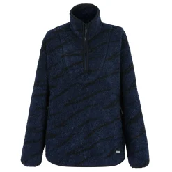 Women's Frankie Borg Half Zip Fleece | Navy Blue